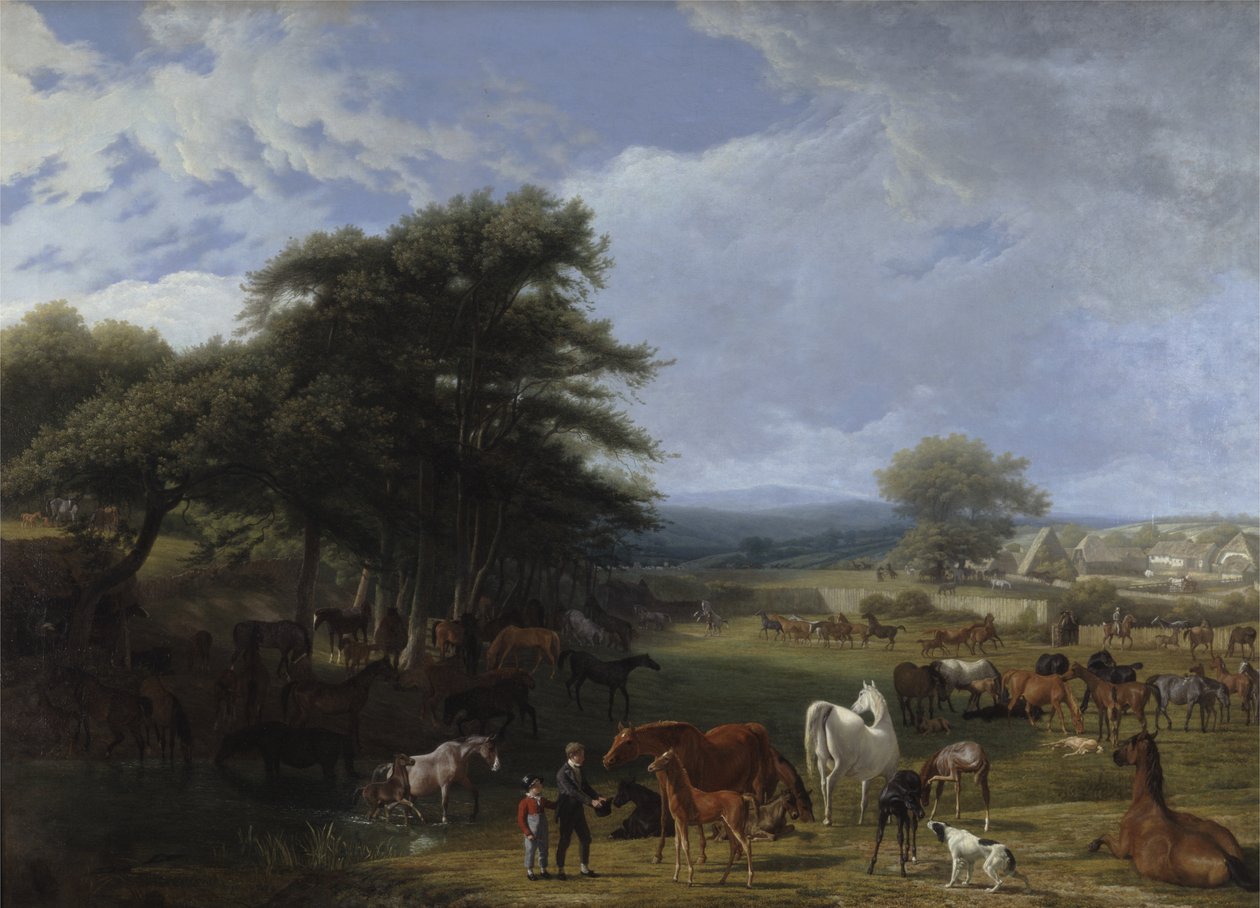 Hřebčín lorda Rivera, Stratfield Saye od Jacques Laurent Agasse