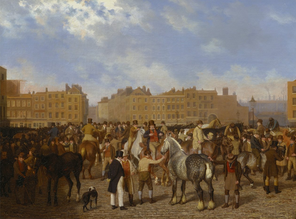 Old Smithfield Market od Jacques Laurent Agasse
