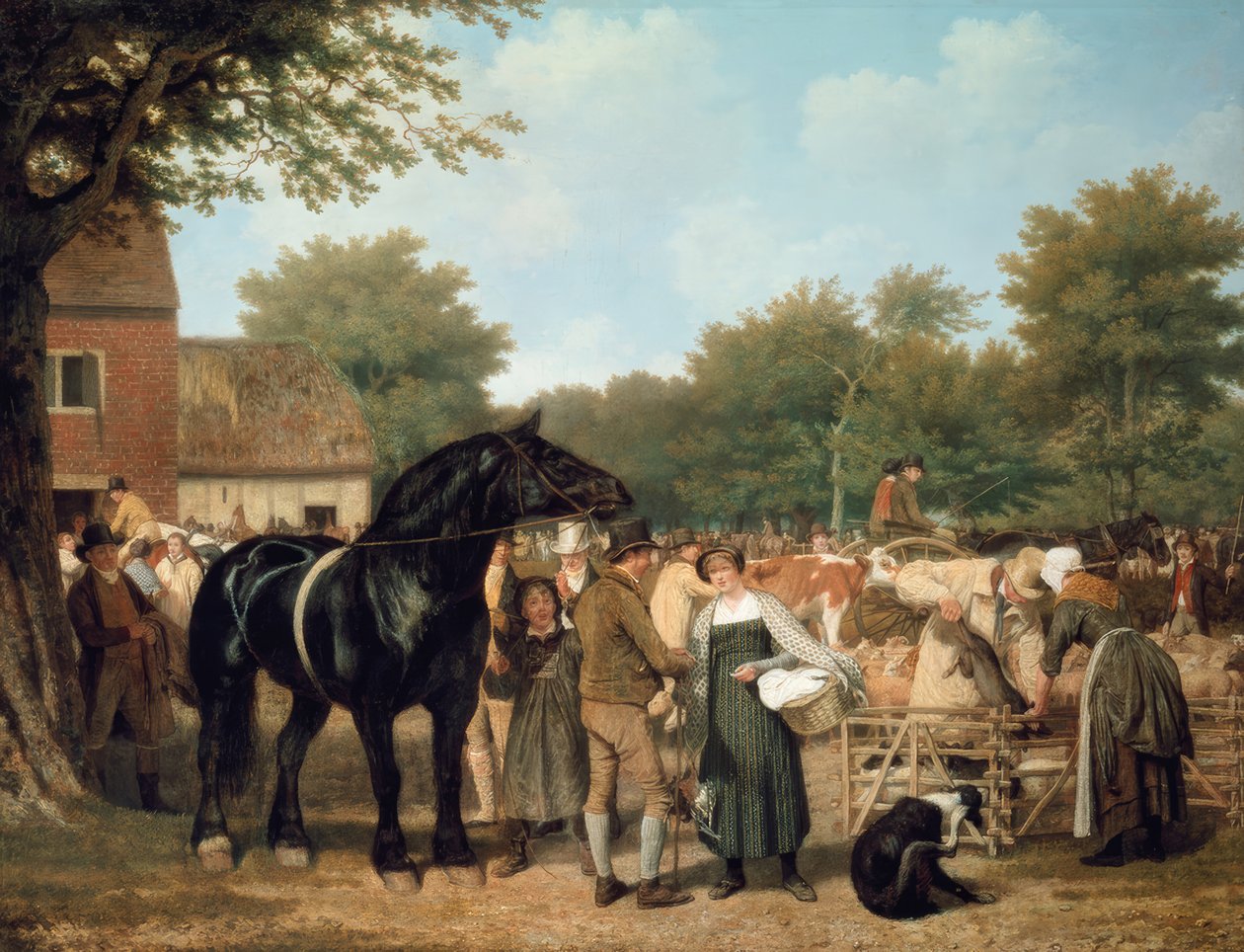 Venkovský veletrh od Jacques Laurent Agasse