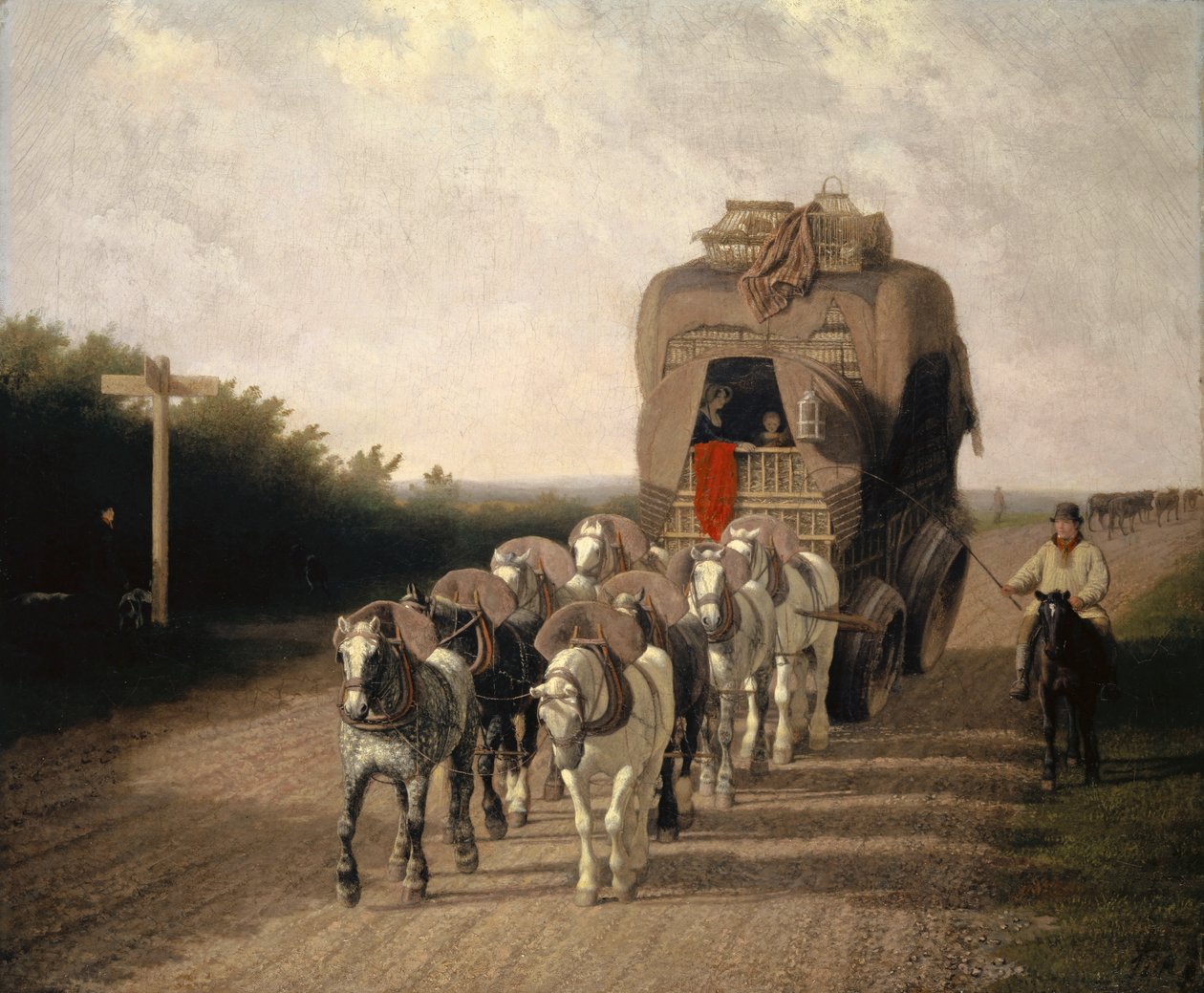 Ludlow Carrier-Coach, 1801 od Jacques Laurent Agasse