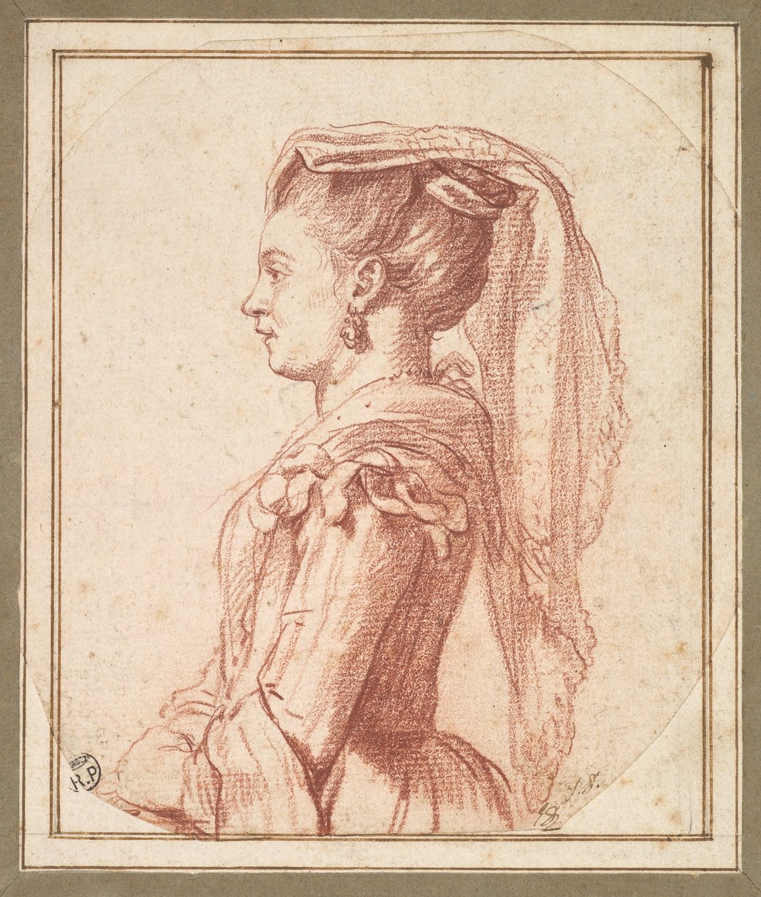 Mladá žena z Frascati od Jacques Louis David
