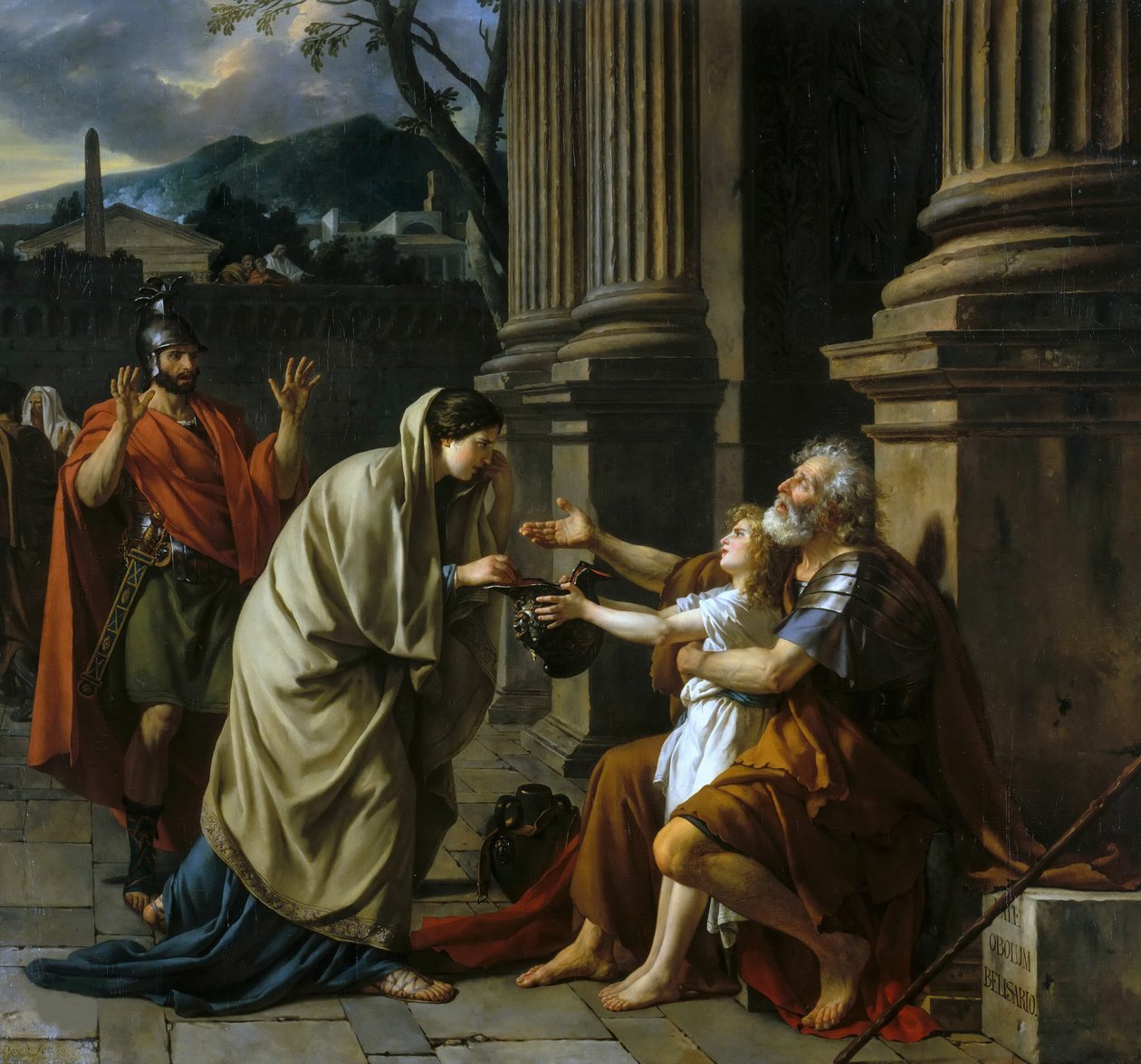 Belisarius prosí o almužnu, 1781. od Jacques Louis David