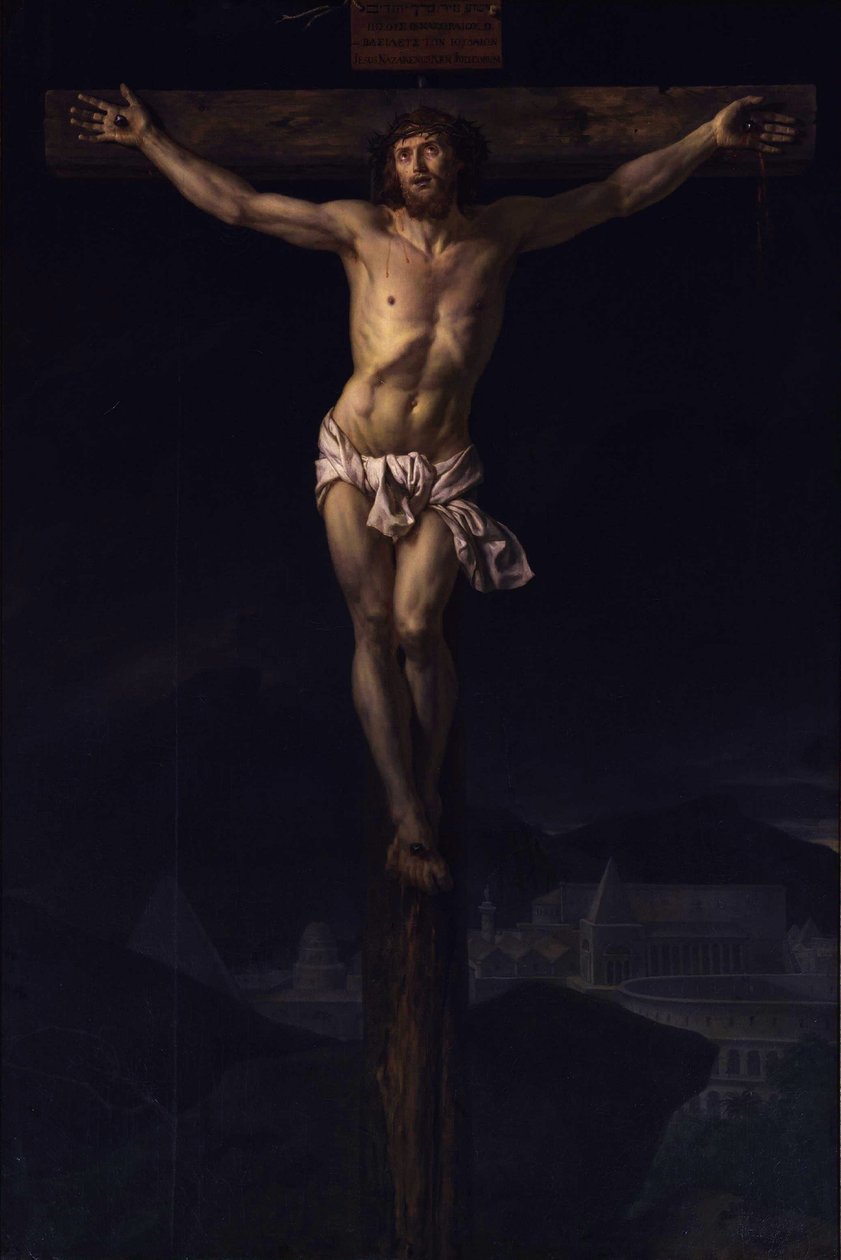Kristus na kříži od Jacques Louis David