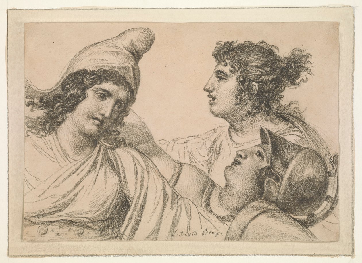 Kompozice se třemi postavami od Jacques Louis David