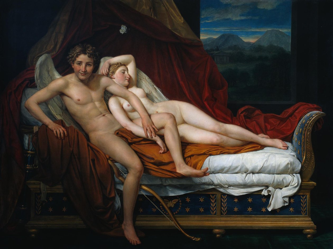 Amor a Psyché od Jacques Louis David