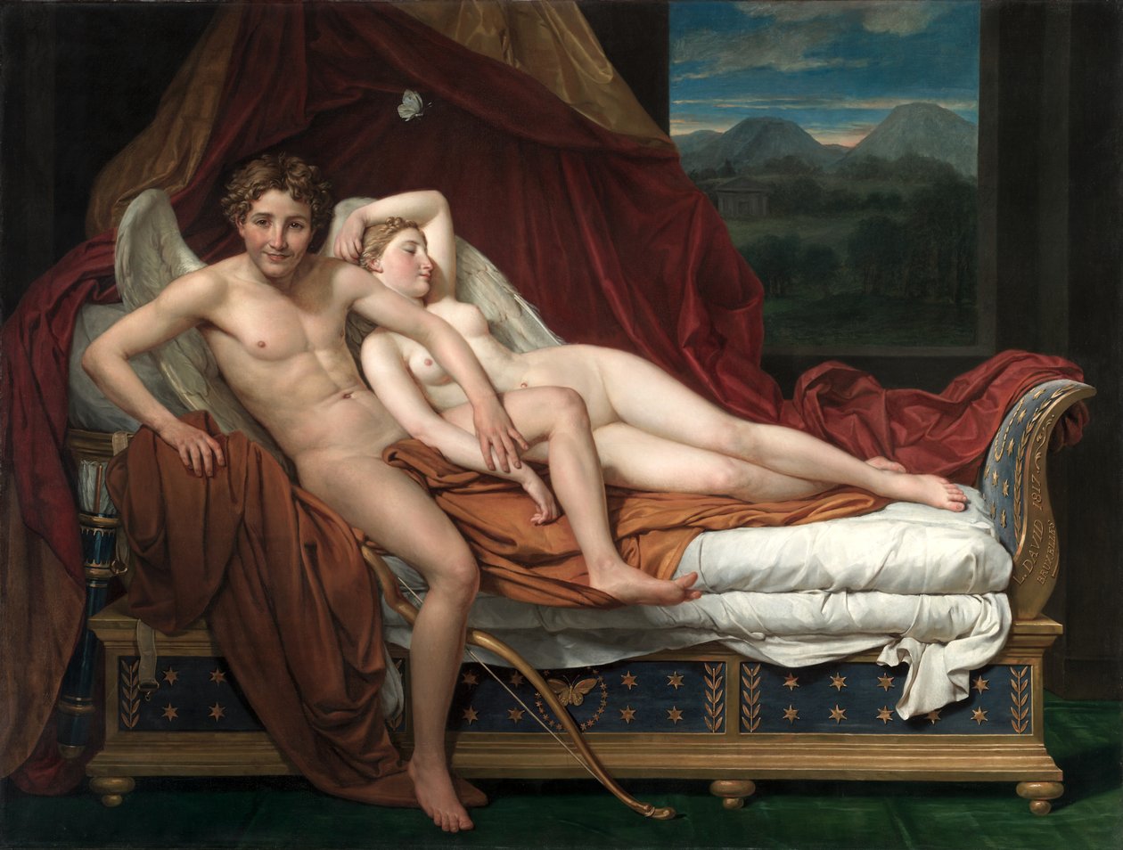 Amor a Psyché od Jacques Louis David