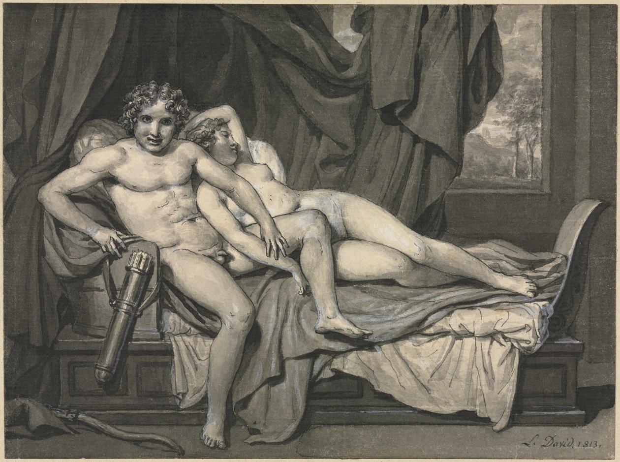 Amor a Psyché od Jacques Louis David