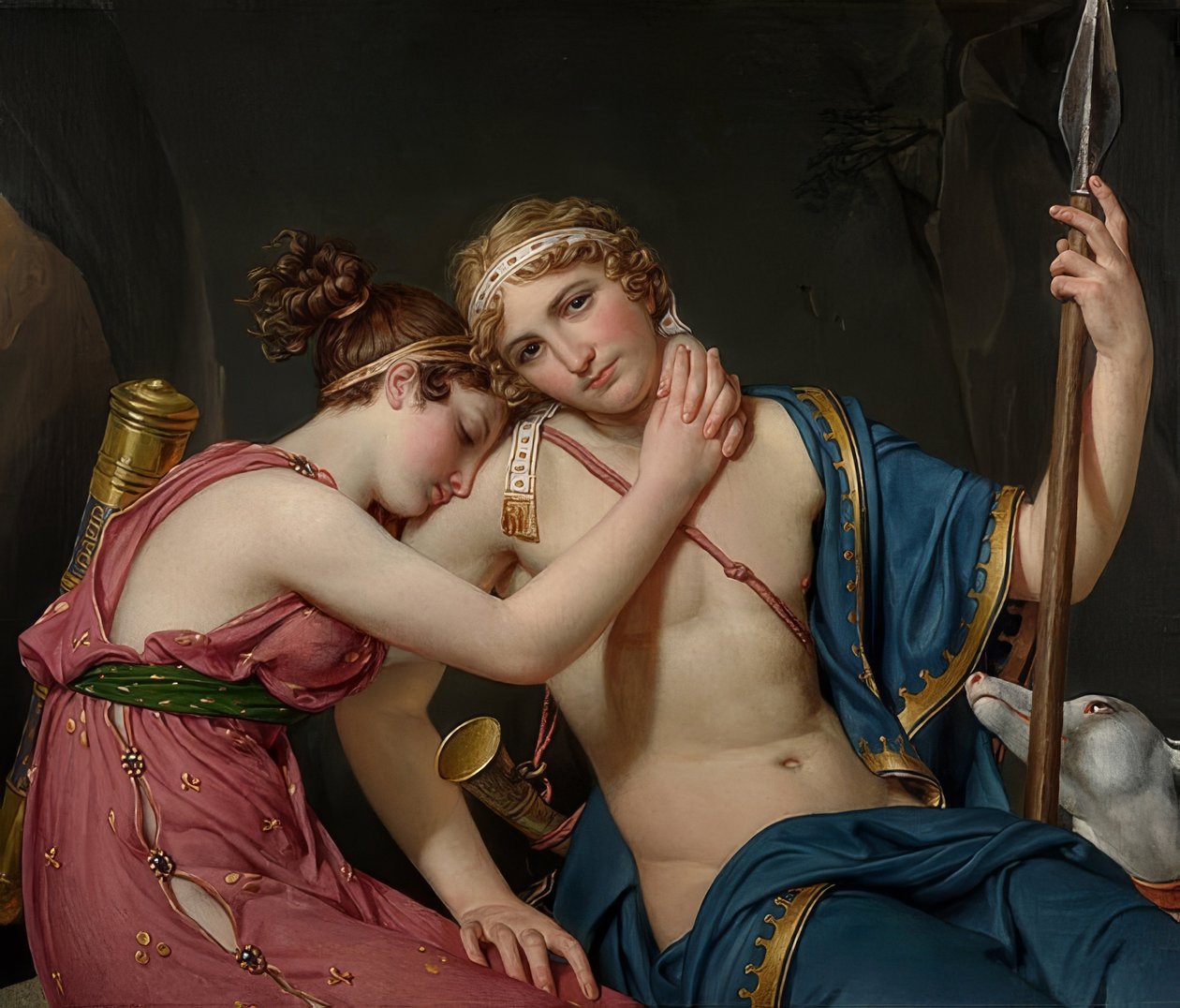 Rozloučení Telemacha s eucharistií. 1818 od Jacques Louis David