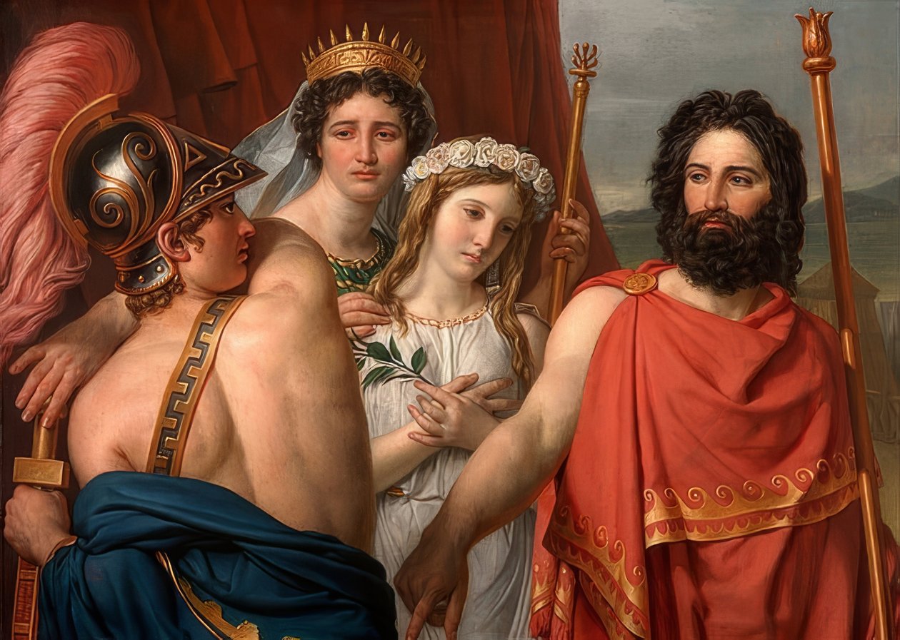 Achilleův hněv. 1819 od Jacques Louis David