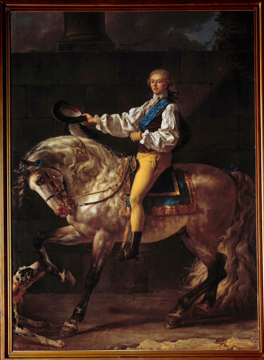 Jezdecký portrét hraběte Stalislase Potockého (1755 - 1821). Obraz od Jacquese Louise Davida (1748-1825) od Jacques Louis David