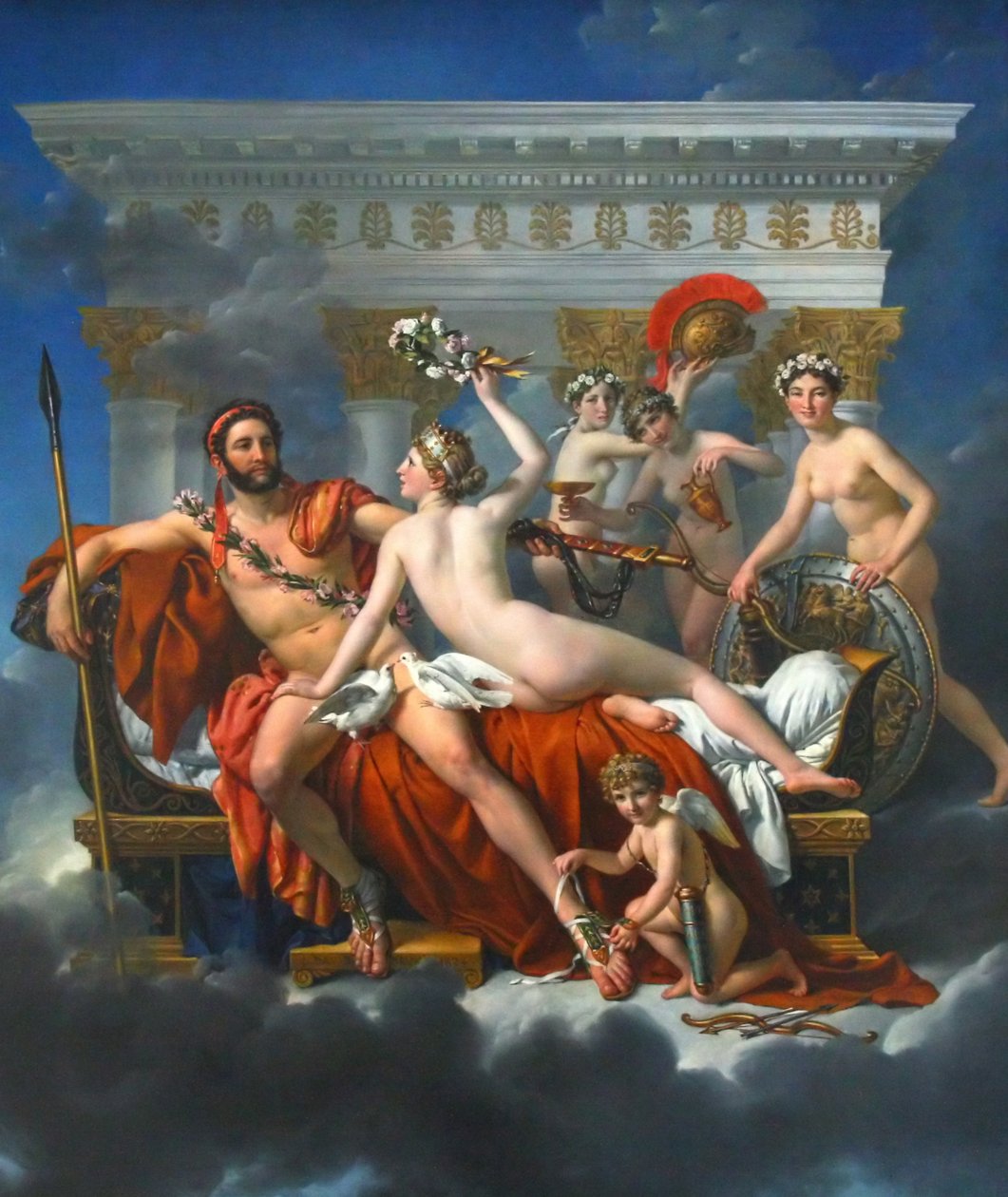 francouzsky: Mars désarmé par Vénus Mars odzbrojen Venuší od Jacques Louis David