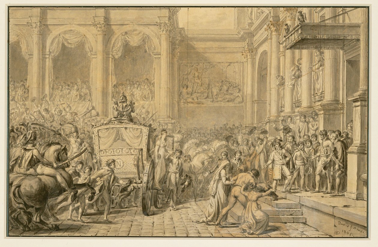 Příjezd císaře ... od Jacques Louis David
