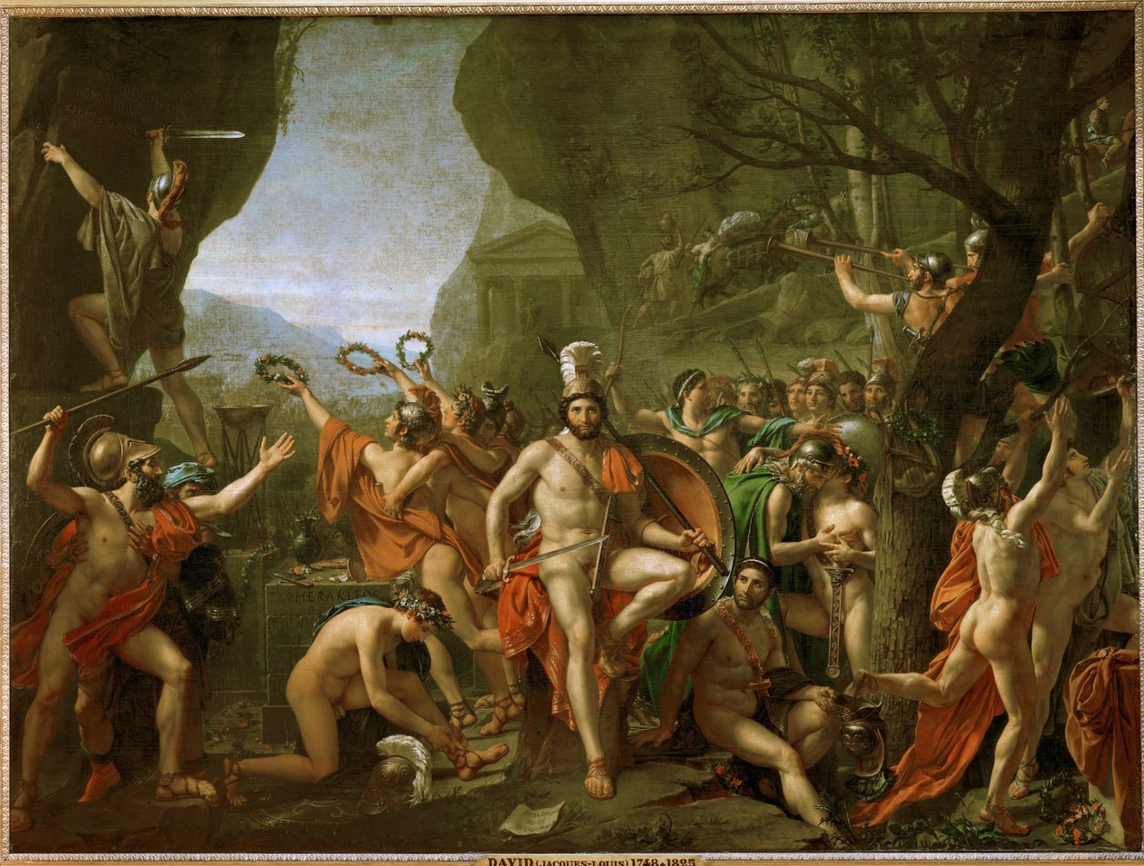 Leonidas u Thermopyl od Jacques Louis David