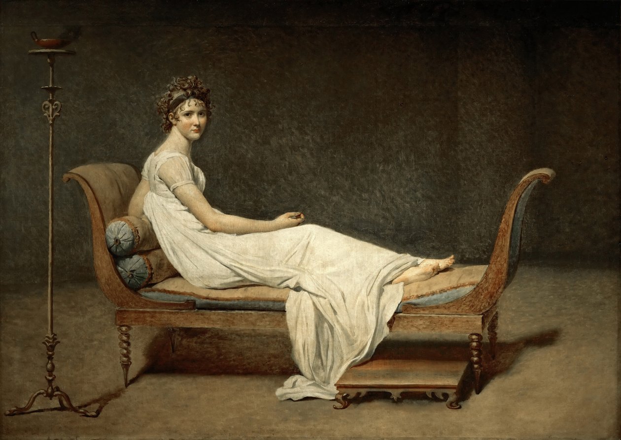 Madame Récamier, narozená jako Julie Bernard 1777-1849 od Jacques Louis David