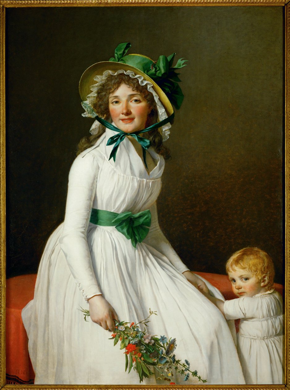 Paní Seriziatová a její syn ... od Jacques Louis David