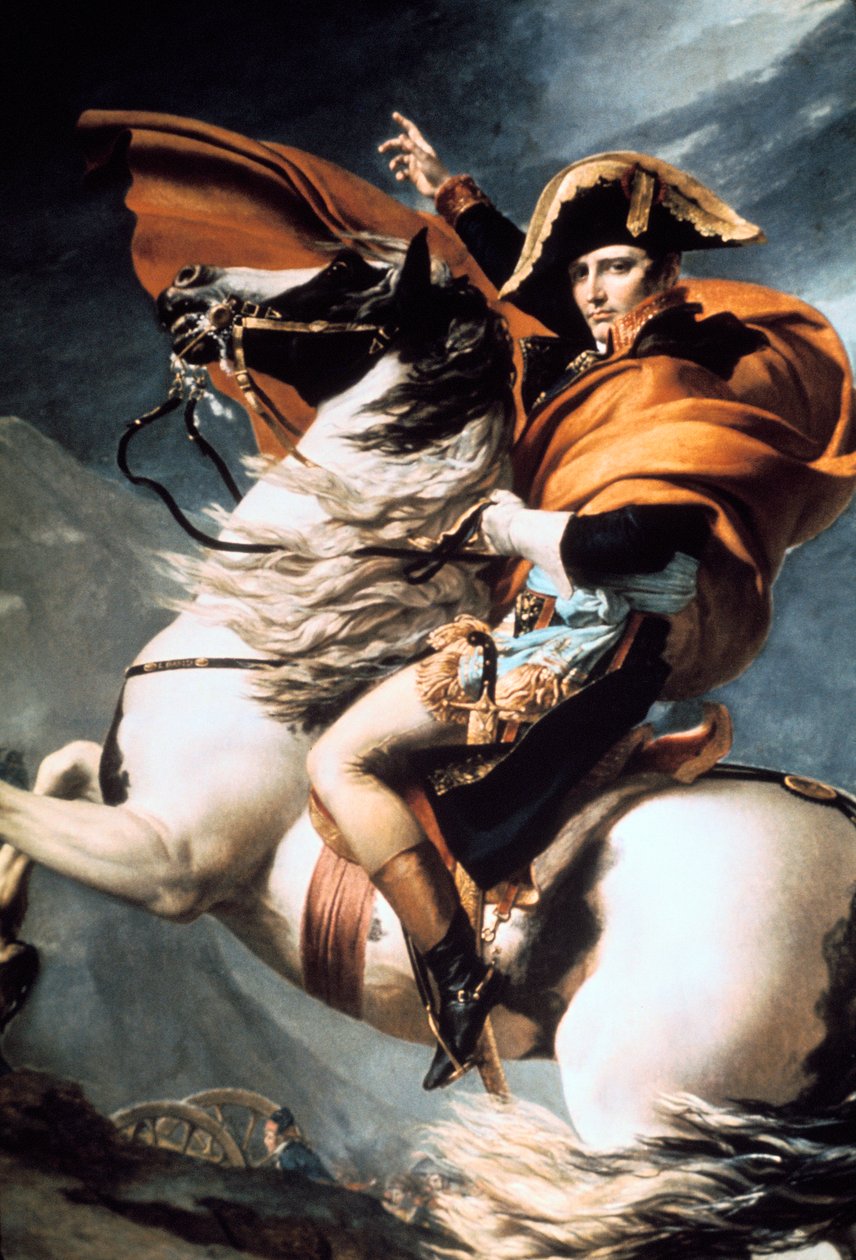Napoleon Crossing the Alps, detail, c1800. od Jacques Louis David