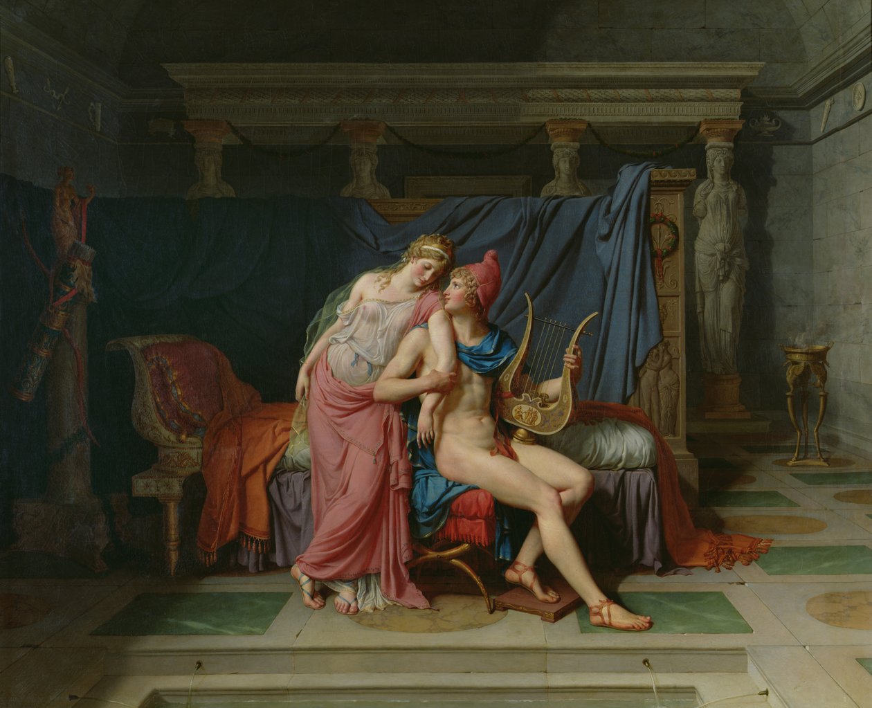 Paříž a Helena od Jacques Louis David
