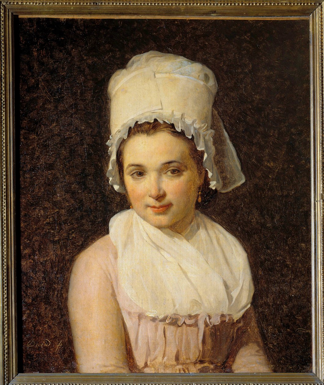 Portrét Catherine Marie Tallardové (1772-1825) manželky Francoise Lamyho, starosty Sougeres v obraze Yonne od Jacquese Louise Davida (1748-1825) 1795 Sun. 0,64x0,54 m - Portrét Catherine Marie Tallardové (1772-1825), manželky Francoise Lamyho, starosty Sou od Jacques Louis David