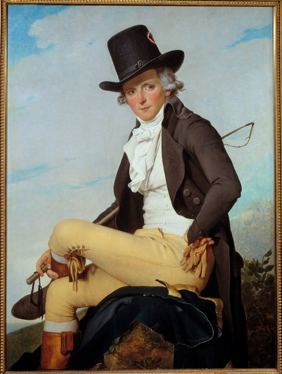 Portrét Pierra Seriziata (1757-1847), pohledného bratra umělce Malba Jacquese Louise Davida (1748-1825) 1795, olej na dřevě, rozm. 1,29x0,95 m - Portrét Pierra Seriziata (1757-1847), umělcova švagra. Obraz od Jacquese Louise Davida ( od Jacques Louis David