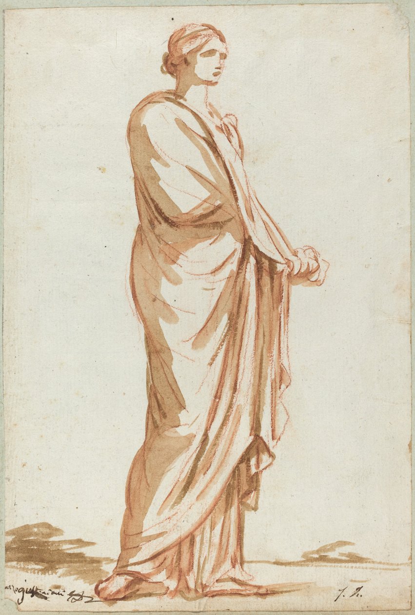 Římská socha stojící ženy od Jacques Louis David