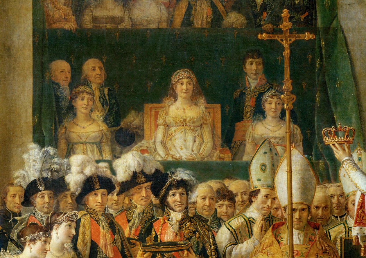 Napoleonova korunovace v Notre-Dame ... od Jacques Louis David