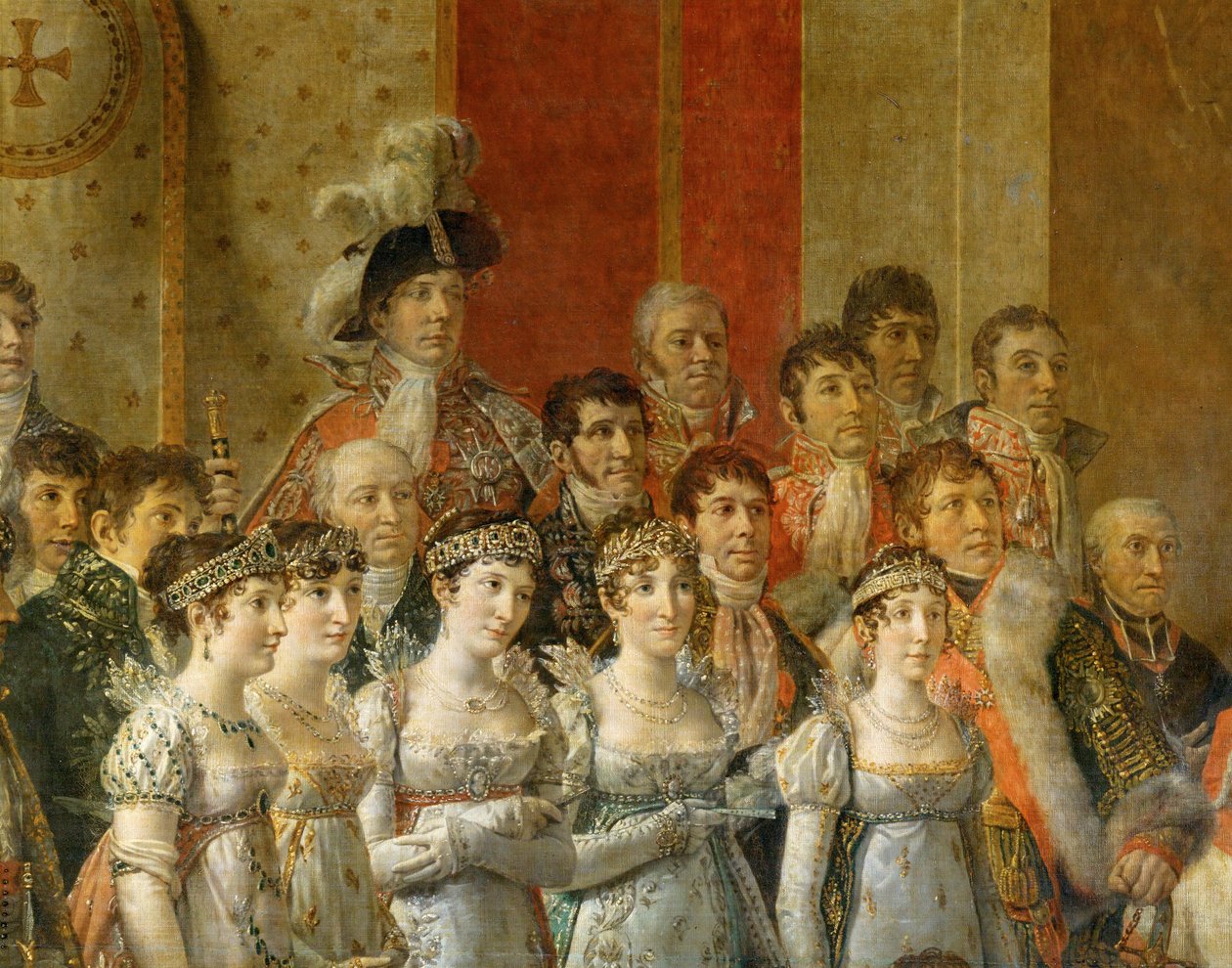 Napoleonova korunovace v Notre-Dame ... od Jacques Louis David