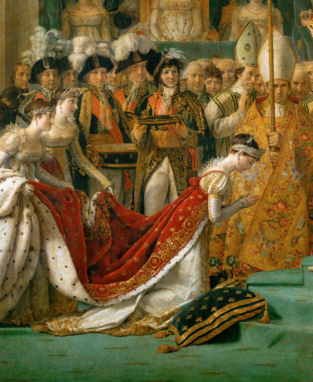 Napoleonova korunovace v Notre-Dame ... od Jacques Louis David