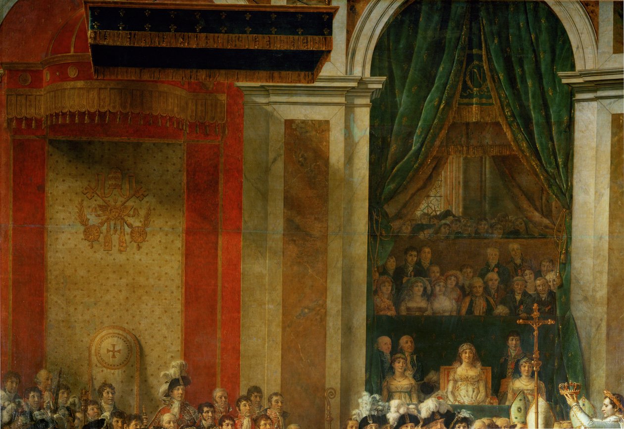 Napoleonova korunovace v Notre-Dame ... od Jacques Louis David