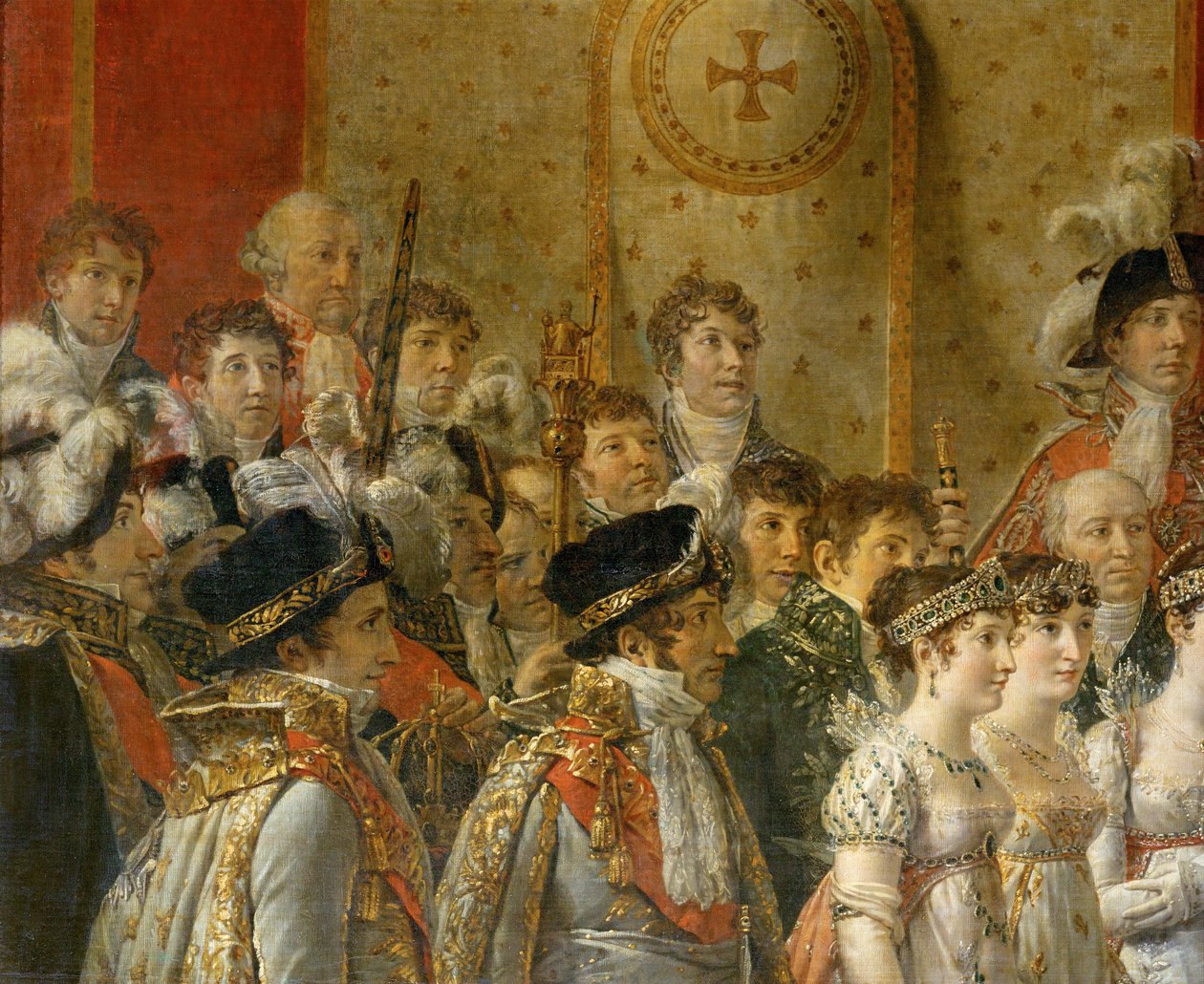 Napoleonova korunovace v Notre-Dame ... od Jacques Louis David