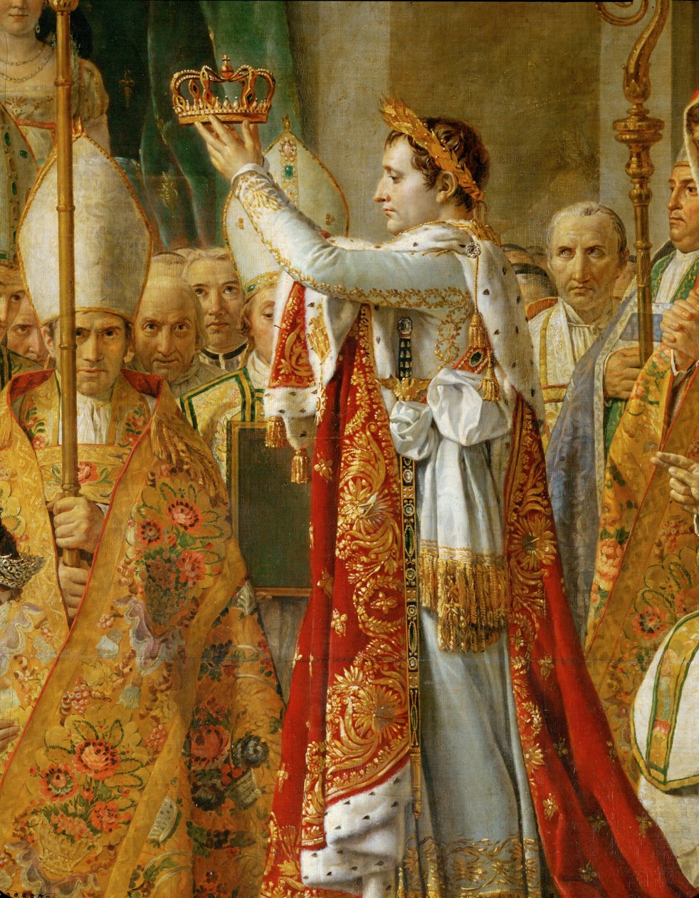 Napoleonova korunovace v Notre-Dame ... od Jacques Louis David