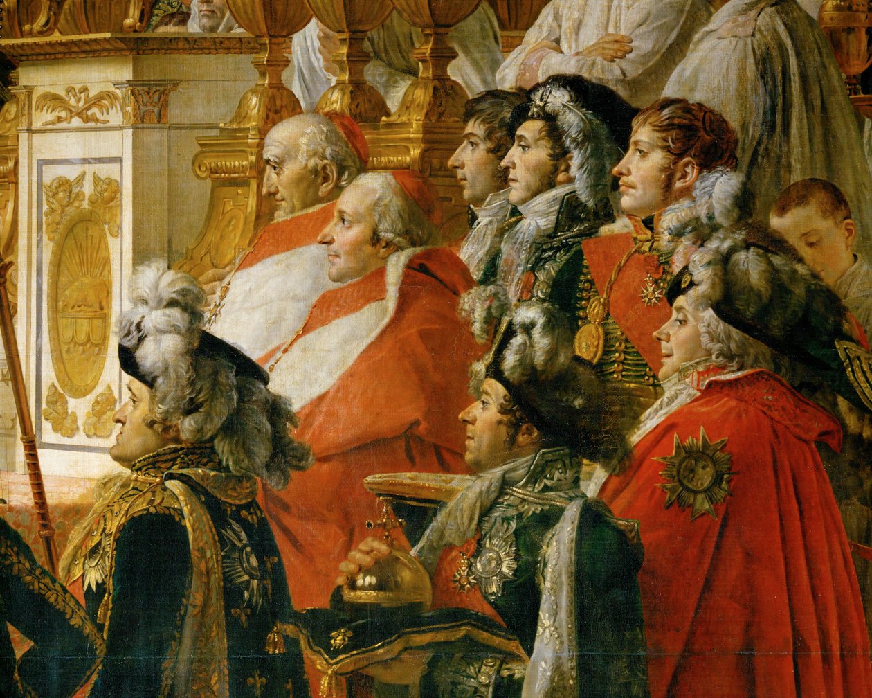 Napoleonova korunovace v Notre-Dame ... od Jacques Louis David