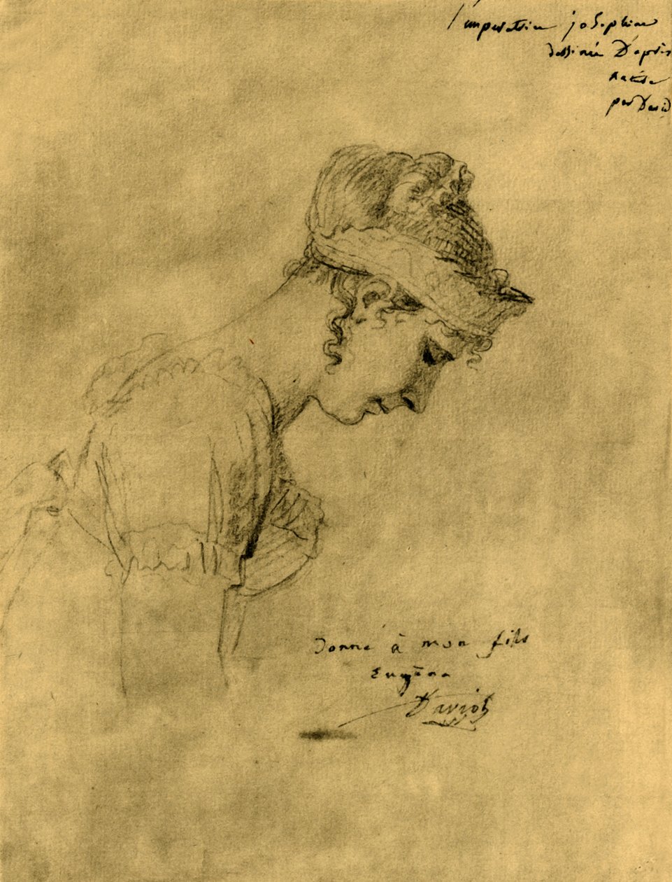Náčrt Josephine na Napoleonově korunovaci, 2. prosince 1804, 1921. od Jacques Louis David