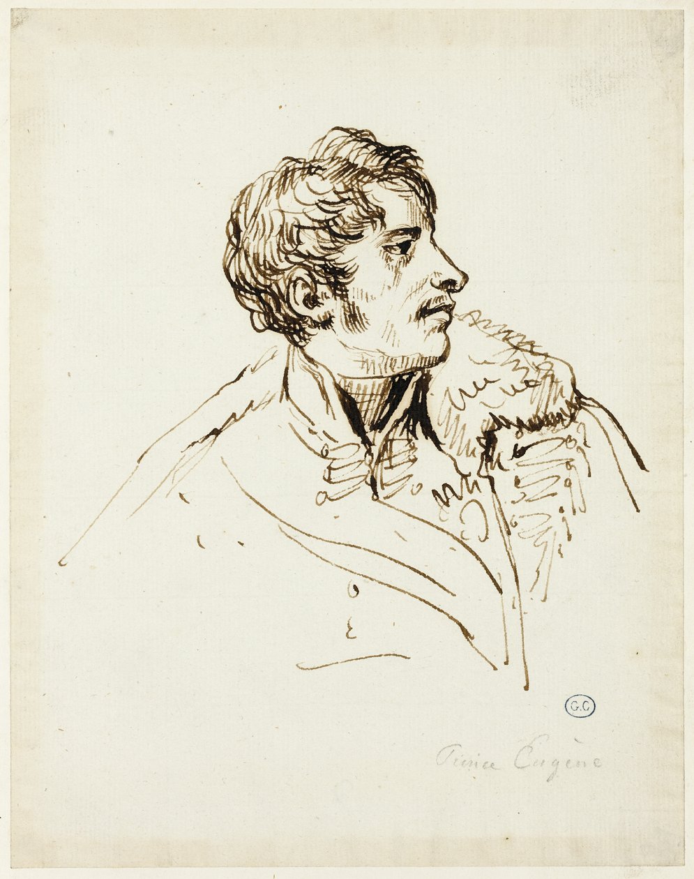 Studie pro distribuci orlů, princ Eugene de Beauharnais od Jacques Louis David