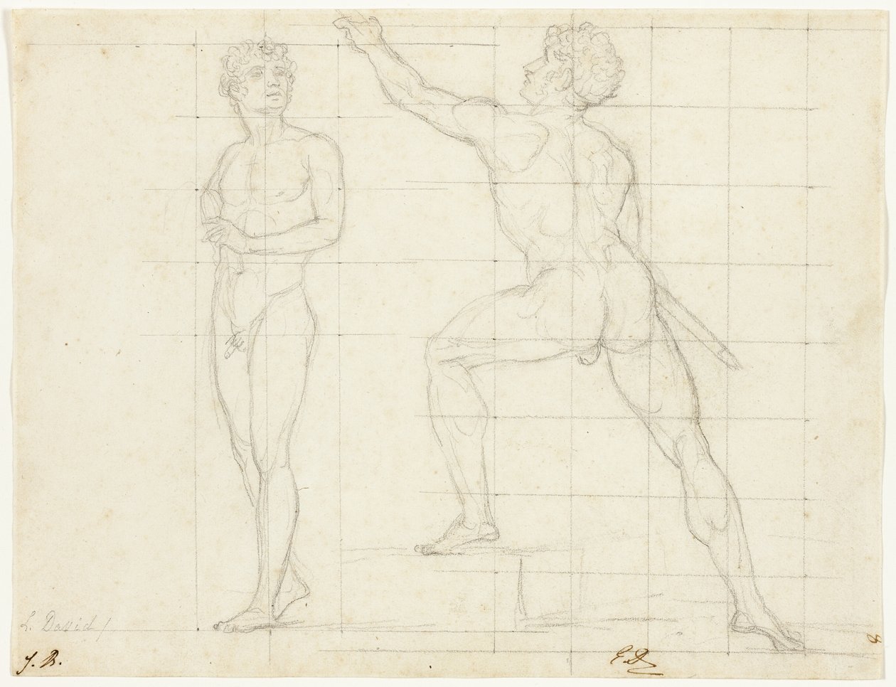 Studie na "Rozdělení orlů" od Jacques Louis David