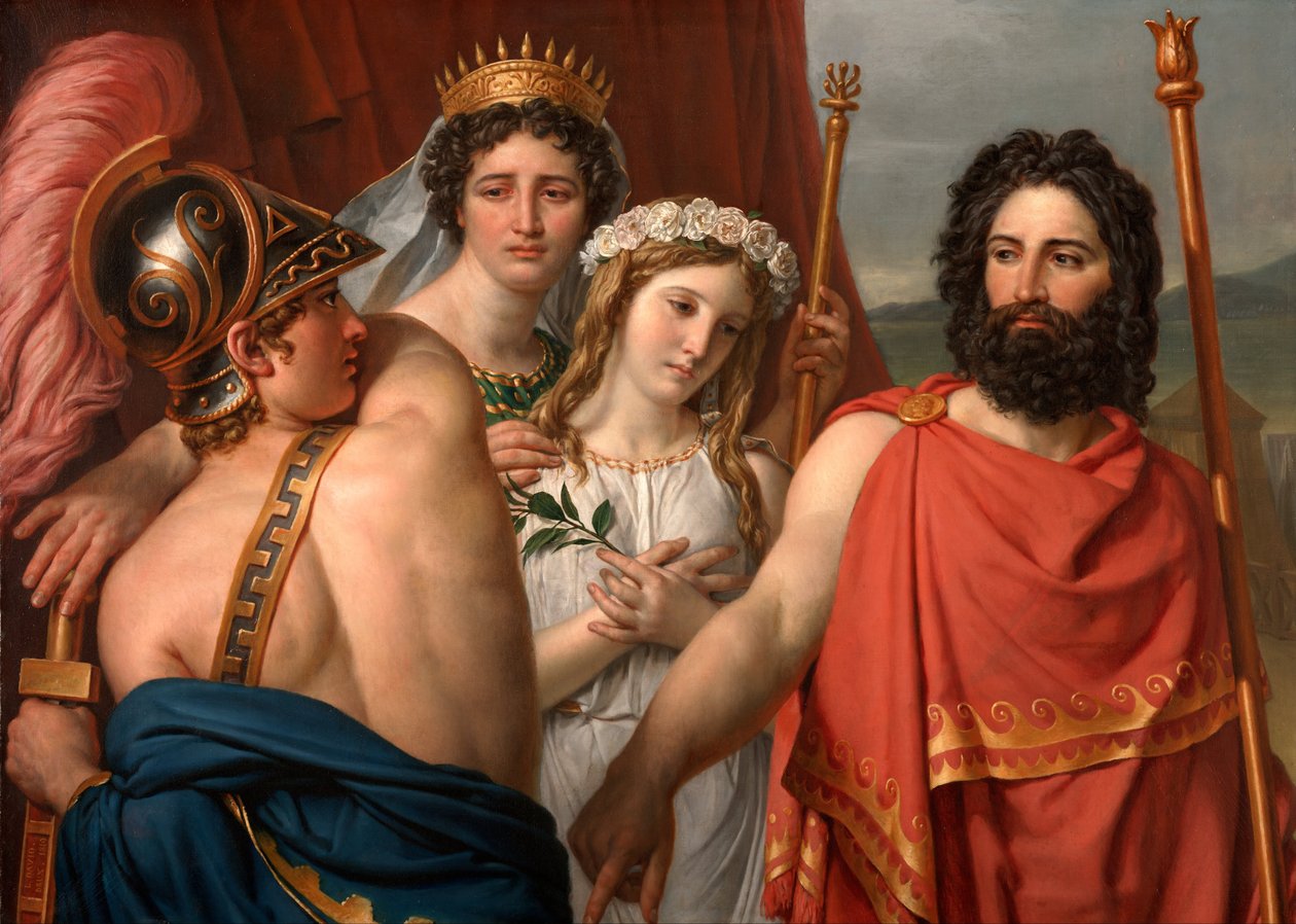Achillův hněv od Jacques Louis David
