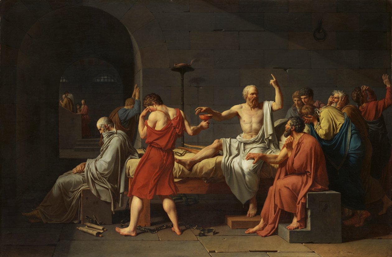Sokratova smrt od Jacques Louis David
