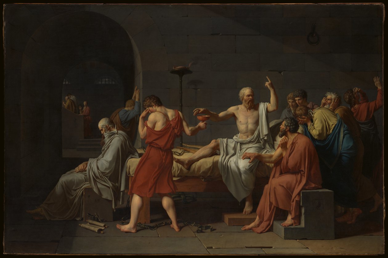 Smrt Sókrata od Jacques Louis David