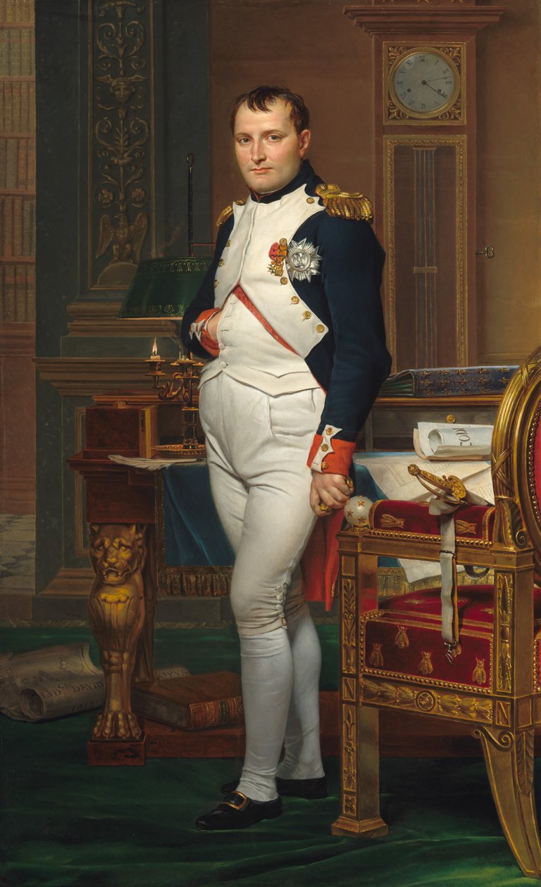 Císař Napoleon ve své studii v Tuileries od Jacques Louis David