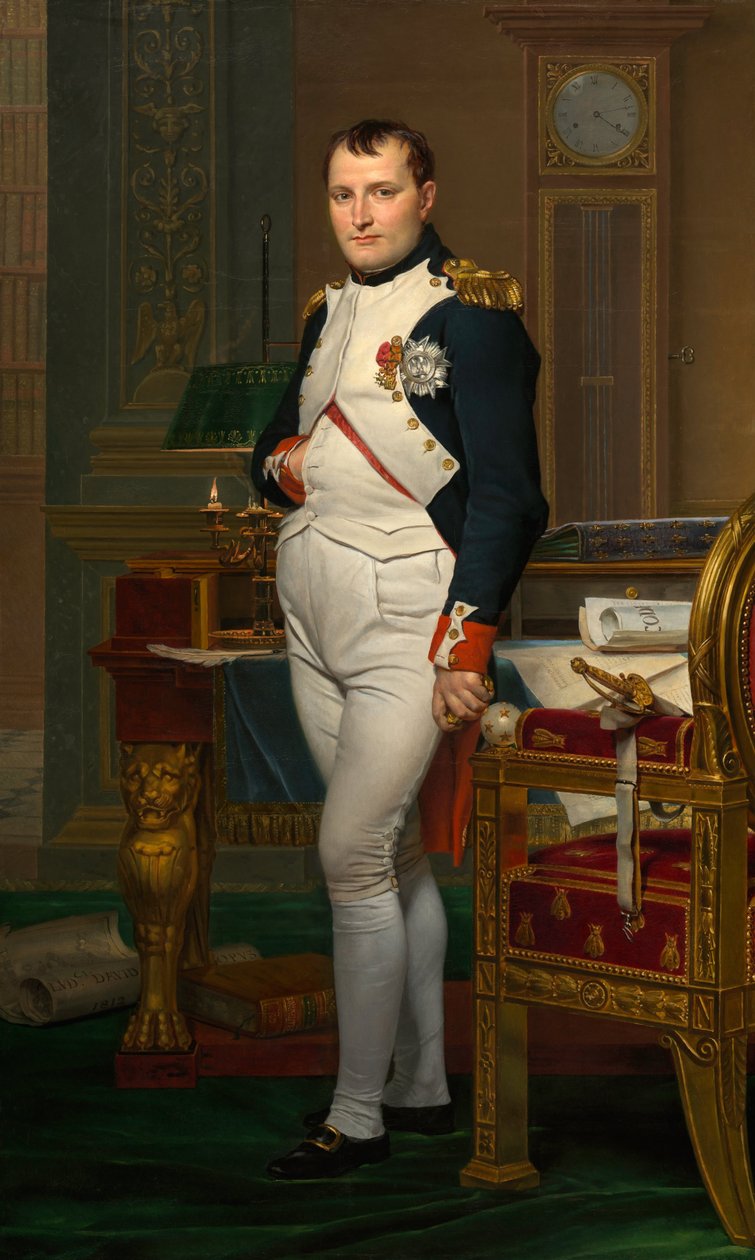 Císař Napoleon ve své pracovně v Tuileriích

"

" od Jacques Louis David