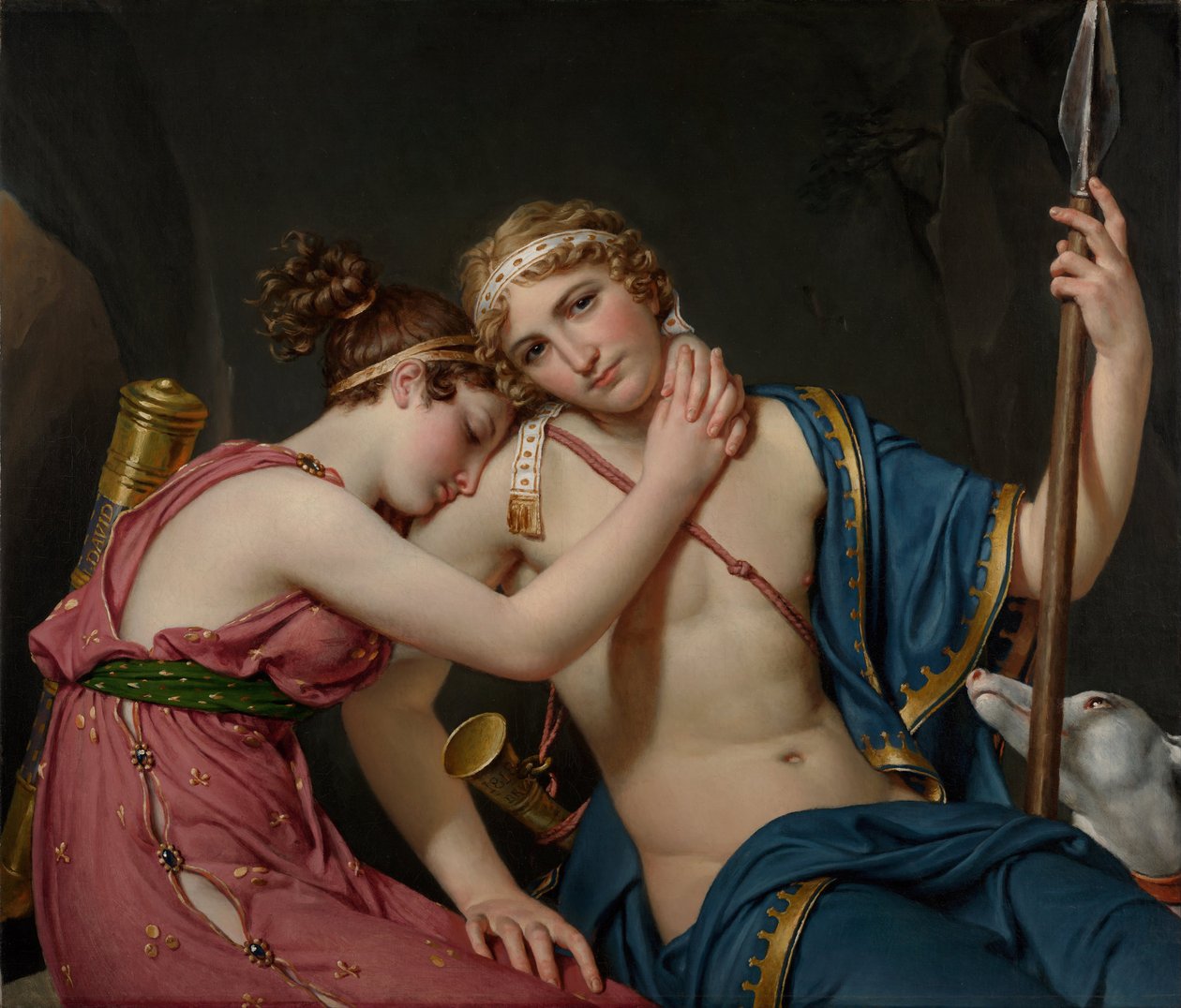Rozloučení Telemacha a Eucharis, 1818 od Jacques Louis David