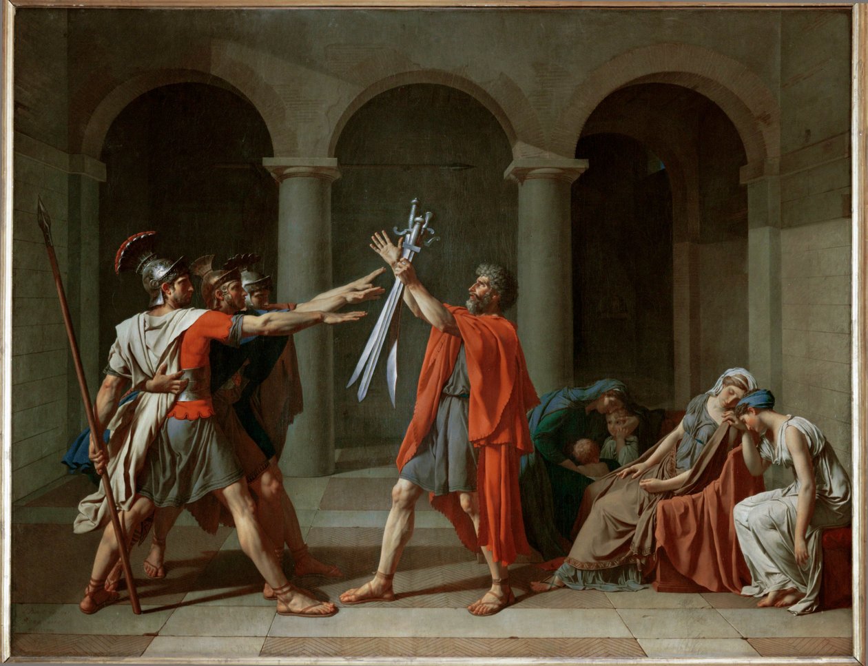 Přísaha Horatiů ... od Jacques Louis David