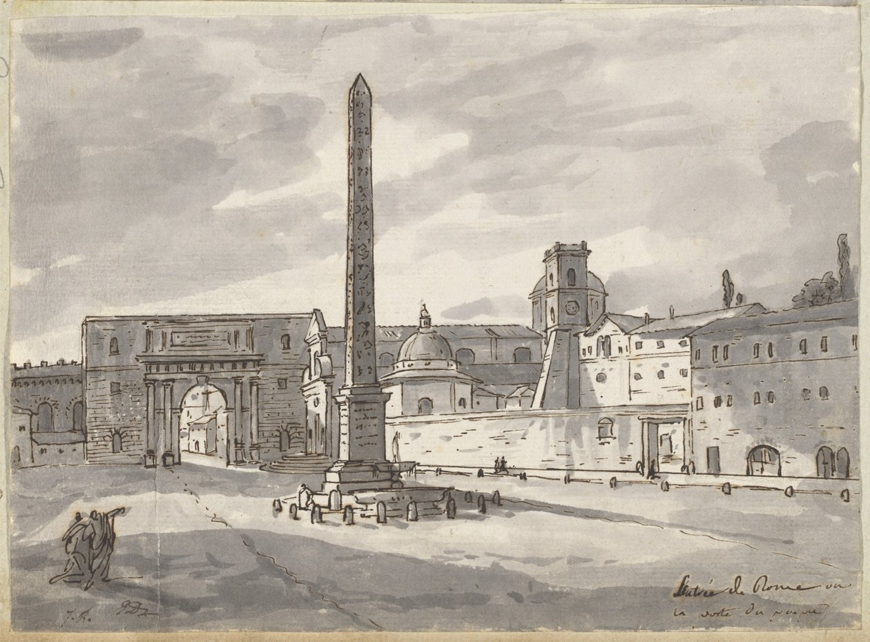Piazza del Popolo od Jacques Louis David