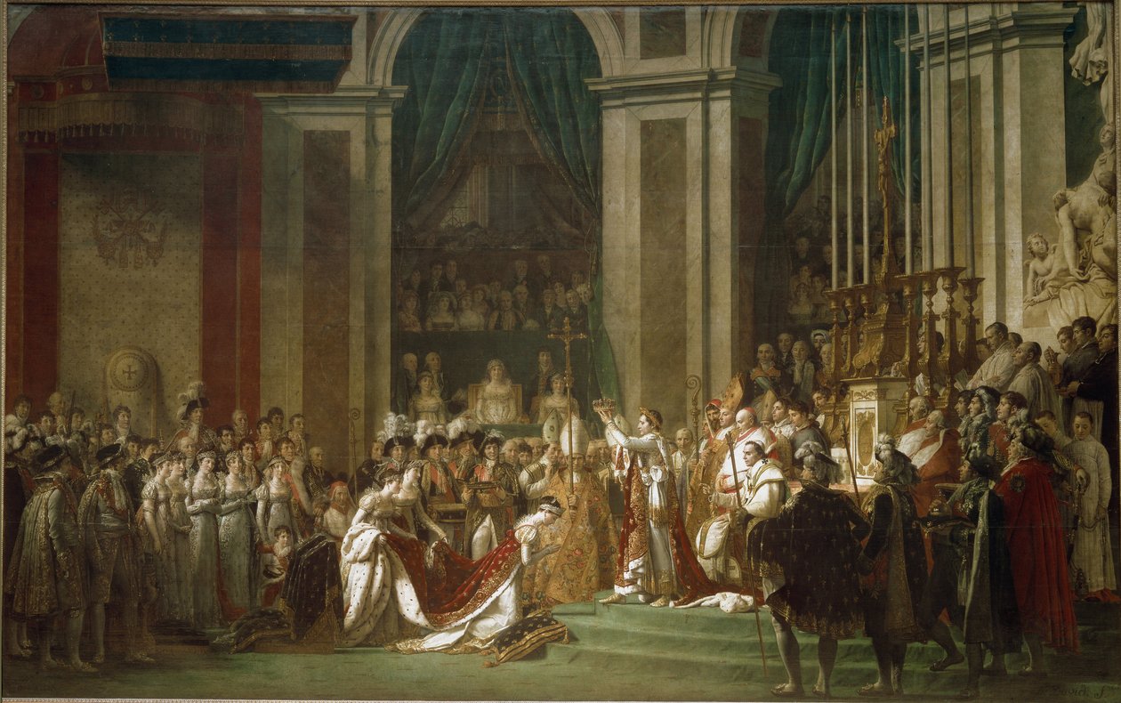 Svěcení císaře Napoleona I. a korunovace císařovny Josefíny od Jacques Louis David