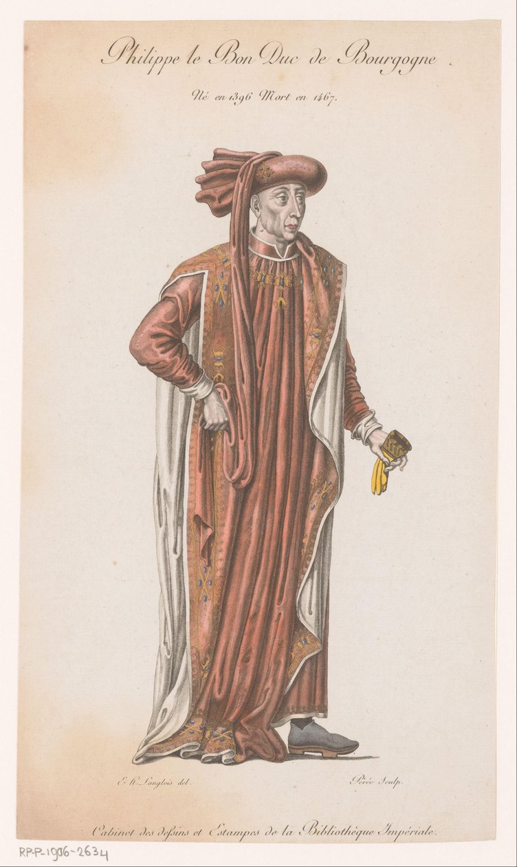 Portrét Filipa Dobrého Philippe le Bon Duc de Bourgogne (titul na objektu) od Jacques Louis Perée