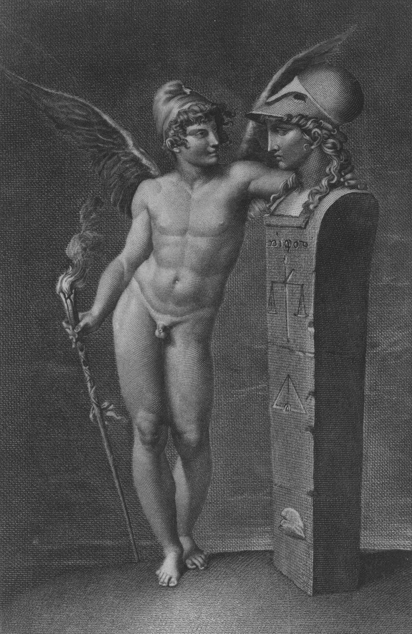 Duch svobody zakládá říši moudrosti na Zemi po roce 1791. od Jacques Louis Perée