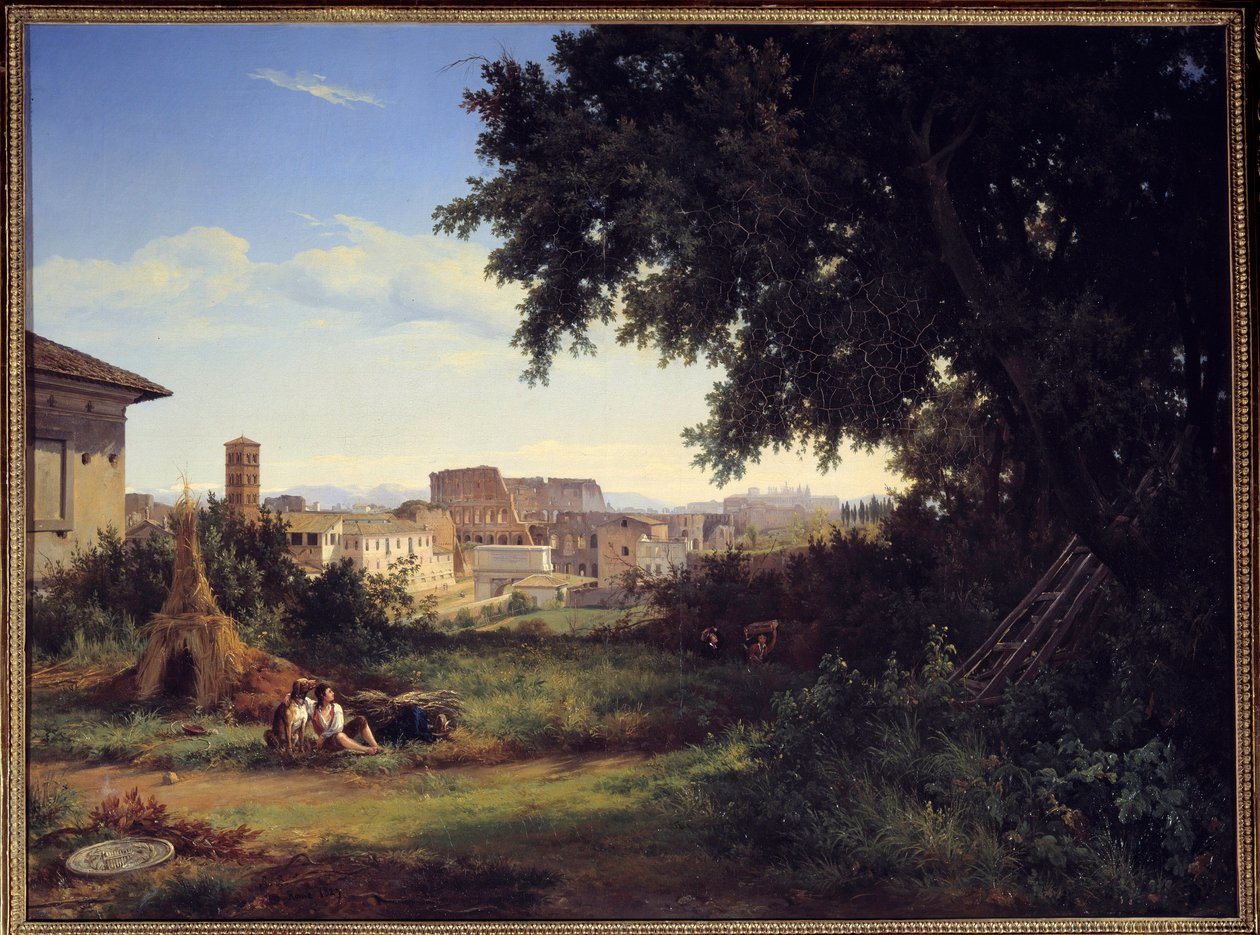 Řím, pohled na Colisee (Colosseo) Obraz od Raymonda Bracassata (1804-1867) 1827 Sun. 0,74x0,99 m Rouen, Muzeum výtvarných umění od Jacques Raymond Brascassat