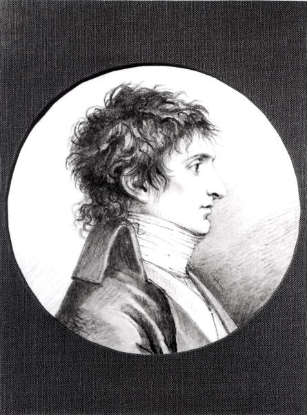 Portrét Luciena Bonaparta (1775-1840) asi 1800 (černá křída na pergamenu) od Jacques Reattu