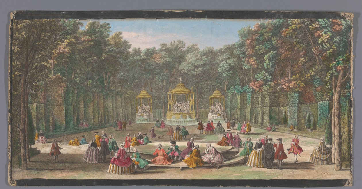 Pohled na Bosquet des Bains d