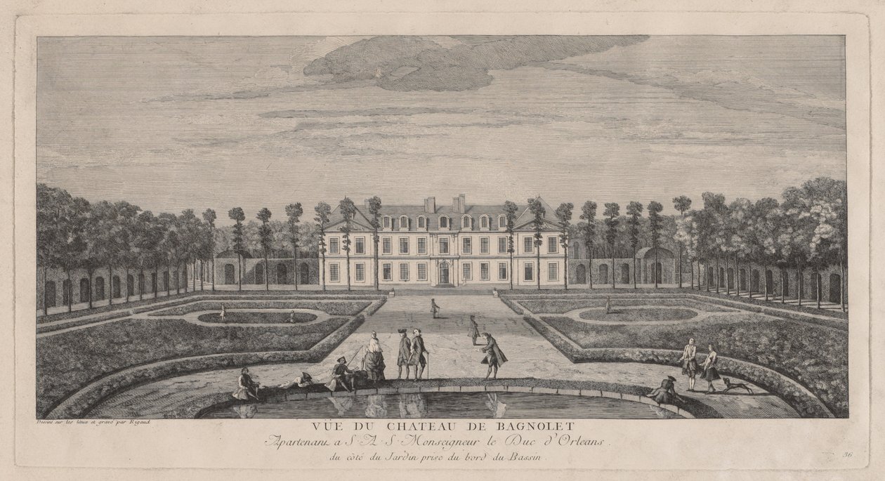 Zámek Bagnolet. od Jacques Rigaud