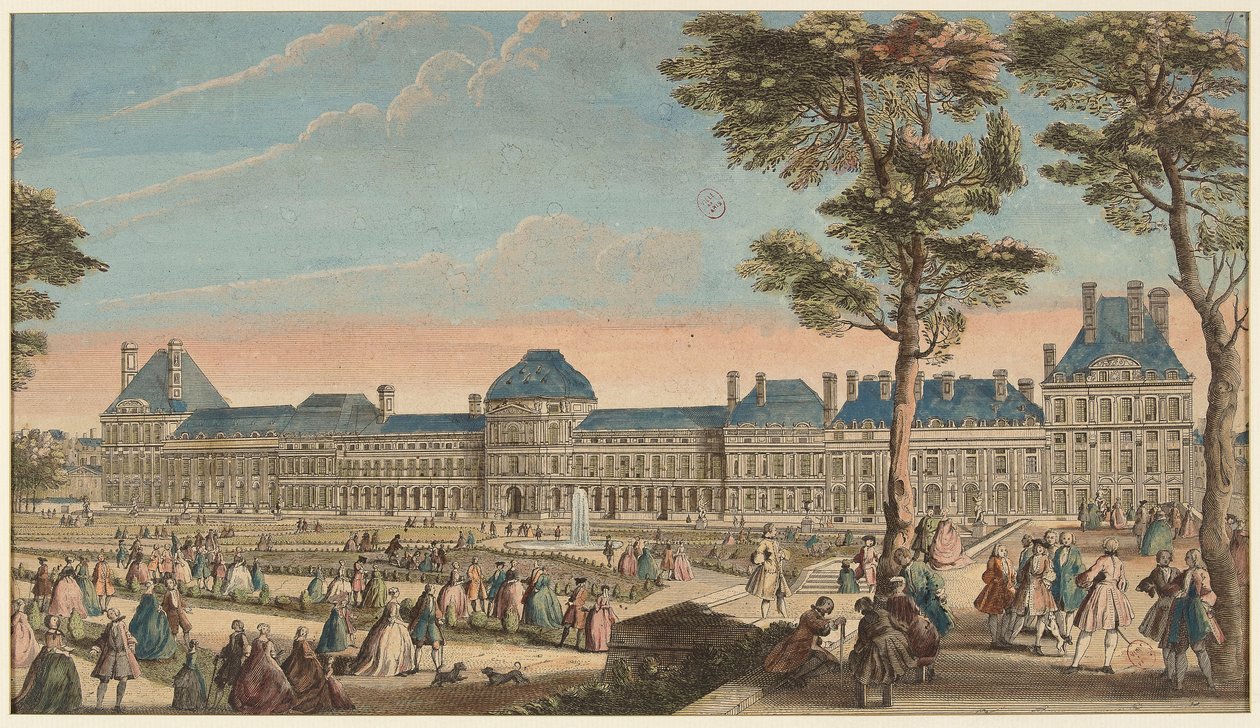 Promenády v paláci Tuileries od Jacques Rigaud